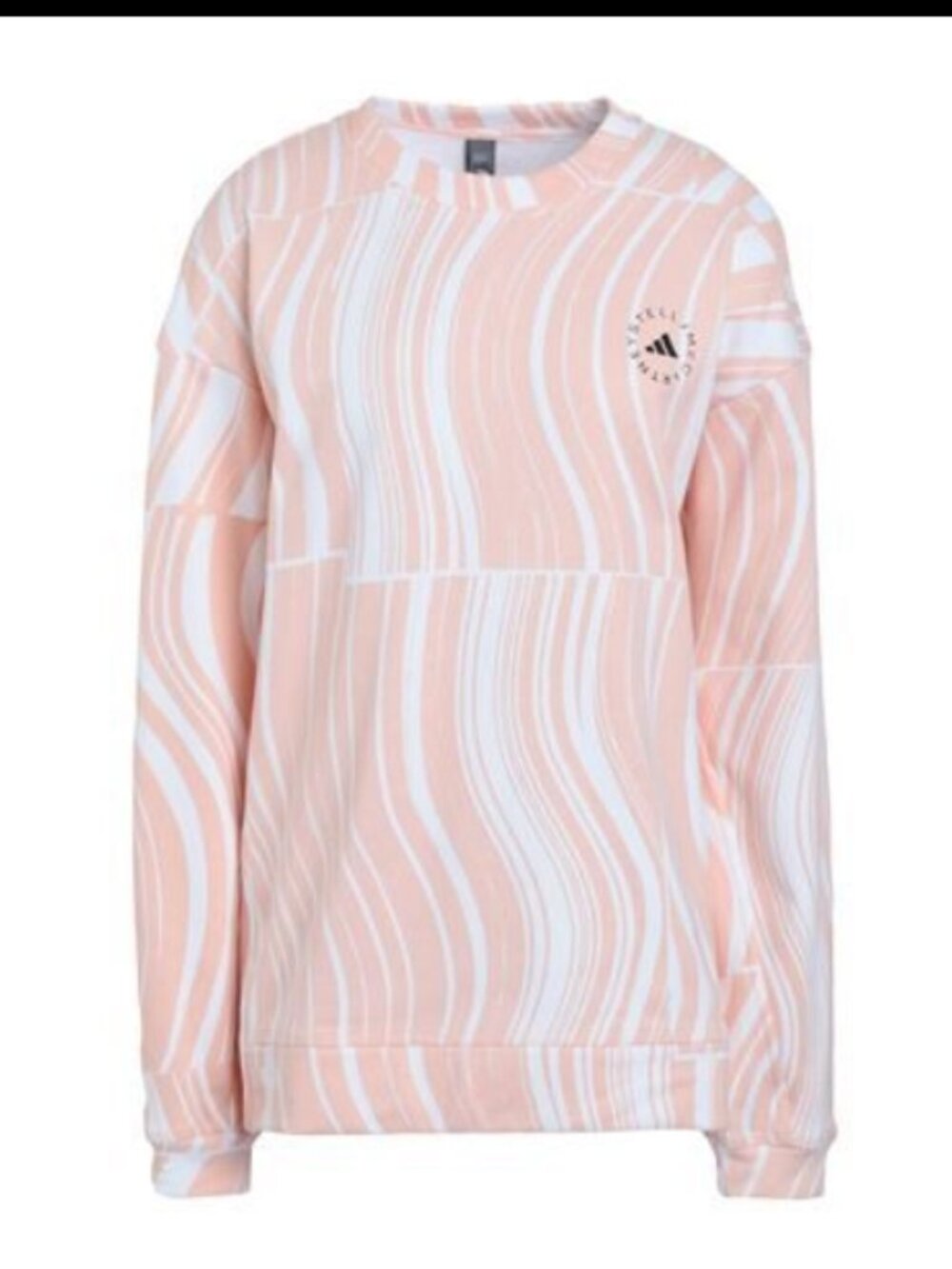 adidas by Stella McCartney graphic organic cotton oversized sweatshirt Pink M